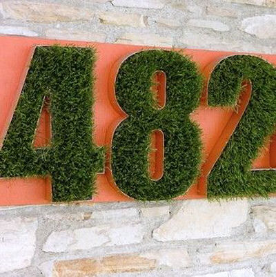Grass House Numbers