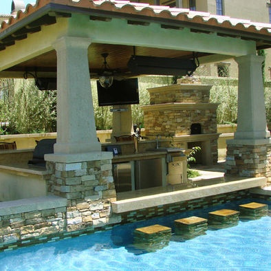 Swim up patio gives a resort appeal