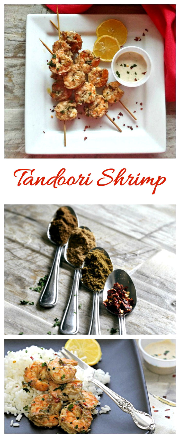 This Tandoori shrimp recipe is flavored with robust Indian spices and is ready in just 15 minutes