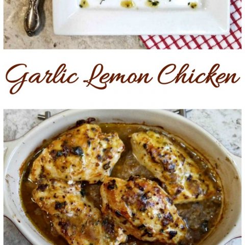 This garlic lemon chicken has an amazing sauce that is tart and savory. It's ready in about 30 minutes and is easy to prepare.