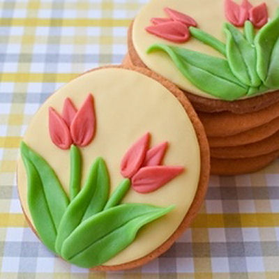 Lovely tulip cookies
