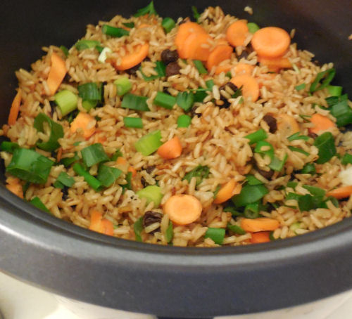 rice and veggies