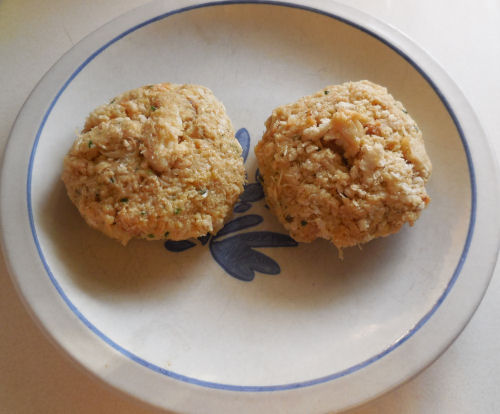 formed crab cakes