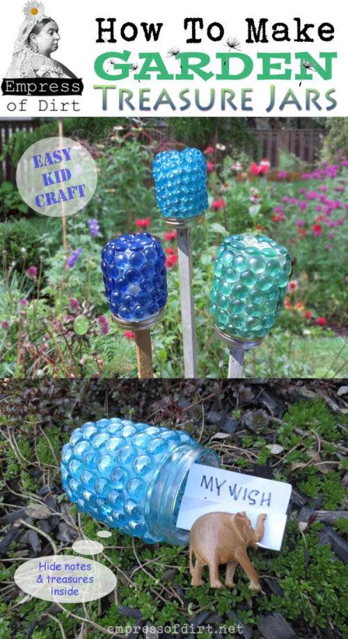 DIY Garden Treasure Jars from empressofdirt.net