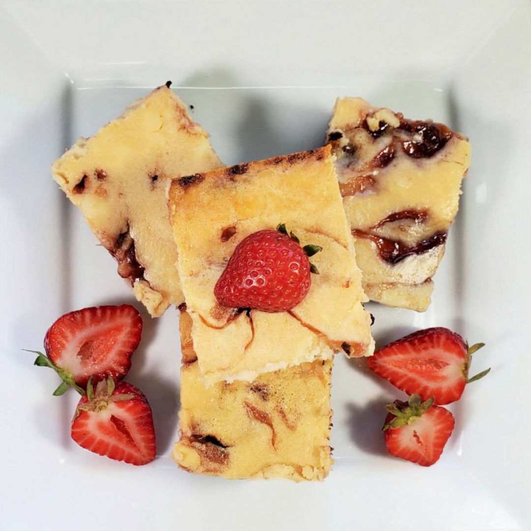 Strawberry Cheesecake Swirl Brownie Bars Fudgy Brownies