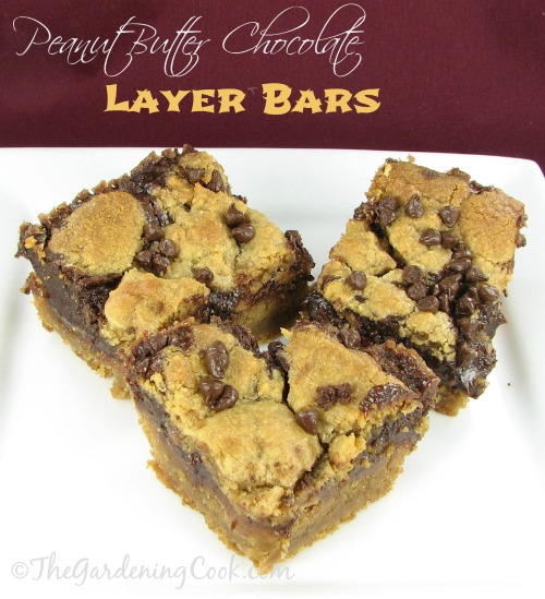 Peanut Butter Chocolate Layer Bars The Gardening Cook
