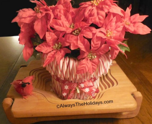 Diy Candy Cane Vase Easy Holiday Decor Project