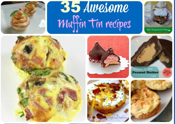 Muffin tins are not just for muffins! See my collection of 35 awesome muffin tin recipes - thegardeningcook.com/muffin-tin-recipes