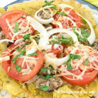 Gluten Free Tomato Mushroom Pizza