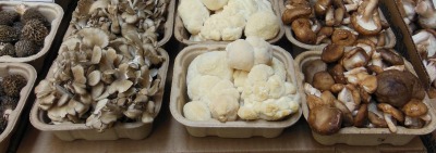 Don't cover stored mushrooms with cling wrap.