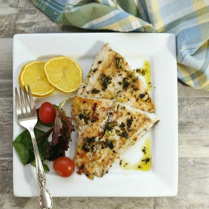 Barramundi lemon butter