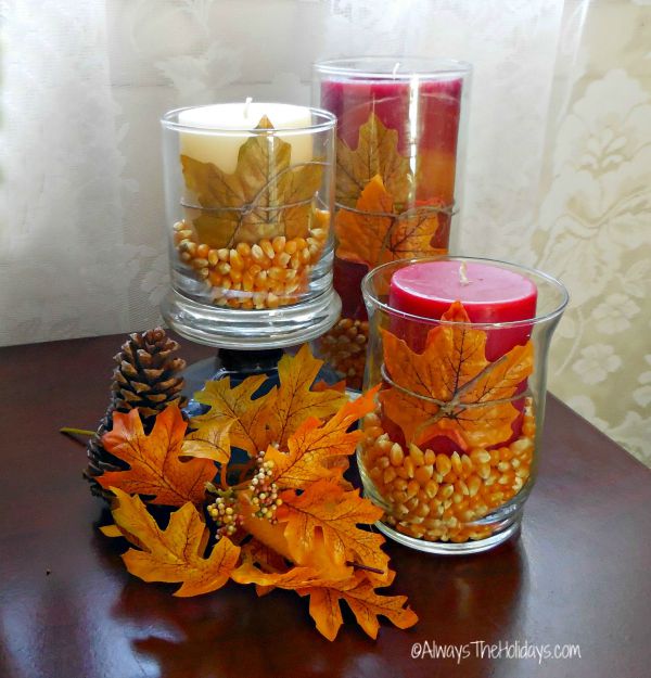 easy fall table decoration