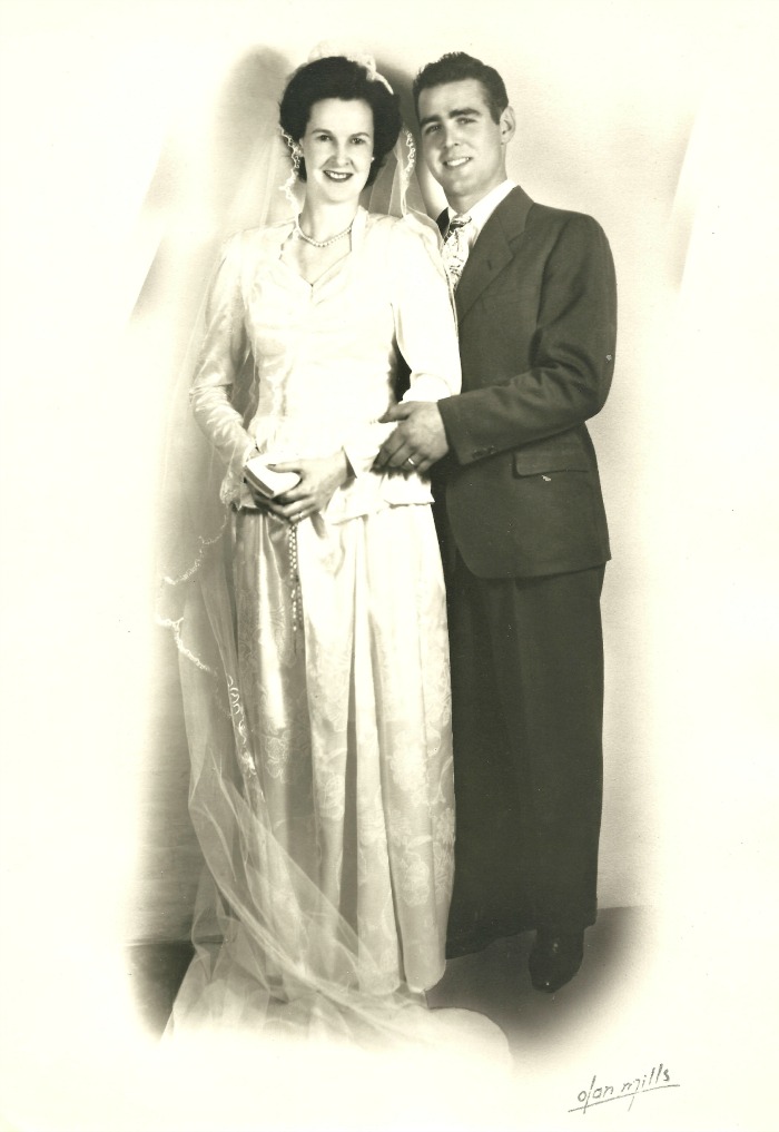 Mum and Dad's wedding photo. 