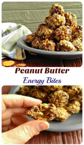No Bake Peanut Butter Energy Bites