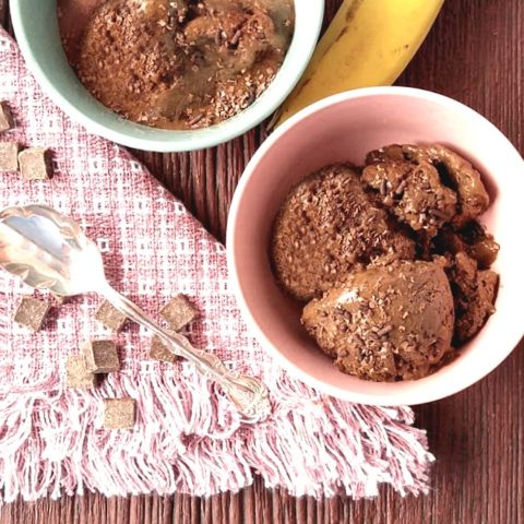 Double dark chocolate ice cream
