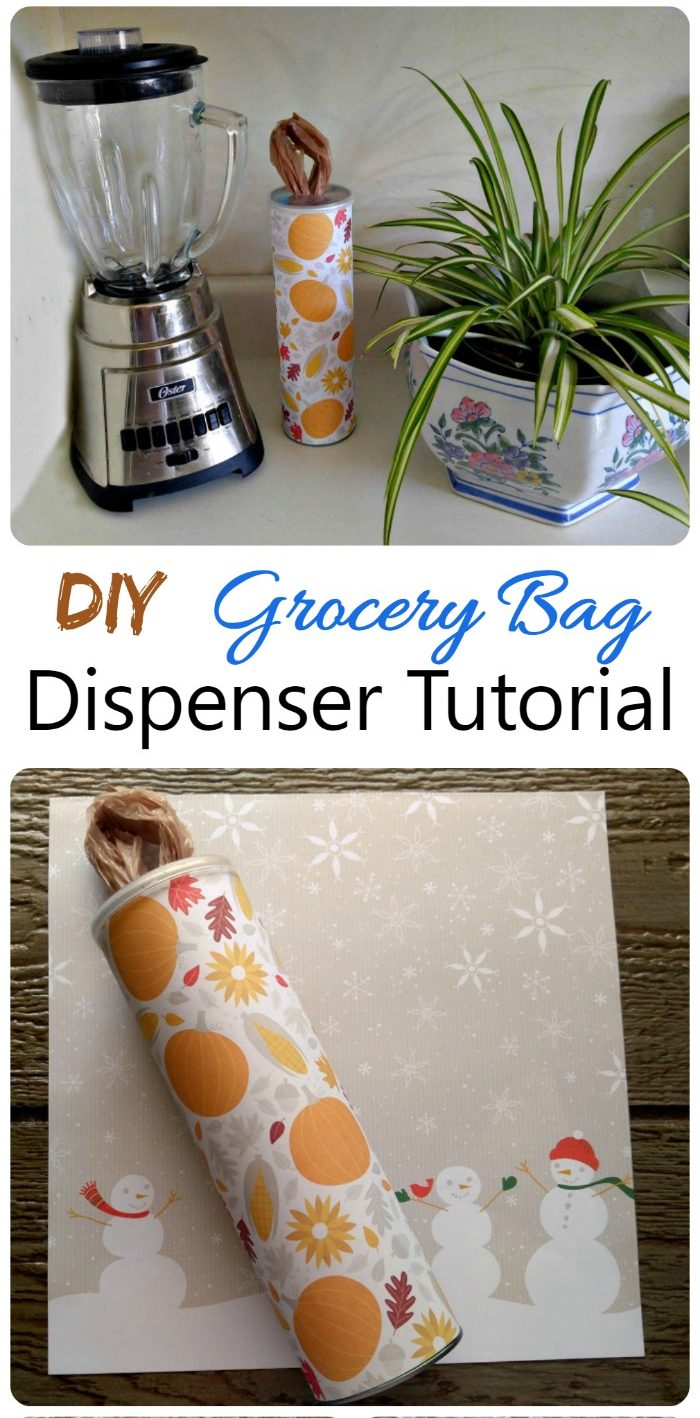 This Grocery Bag Dispenser is super easy to make and has a seasonal fall look to it. Keep all your grocery bags ready to use with this DIY project.