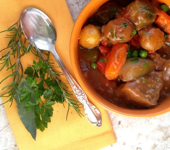 This fork tender old fashioned beef stew is made just the way Momma made it! Rich and savory with big chunks of meat and vegetables are the ultimate comfort food.
