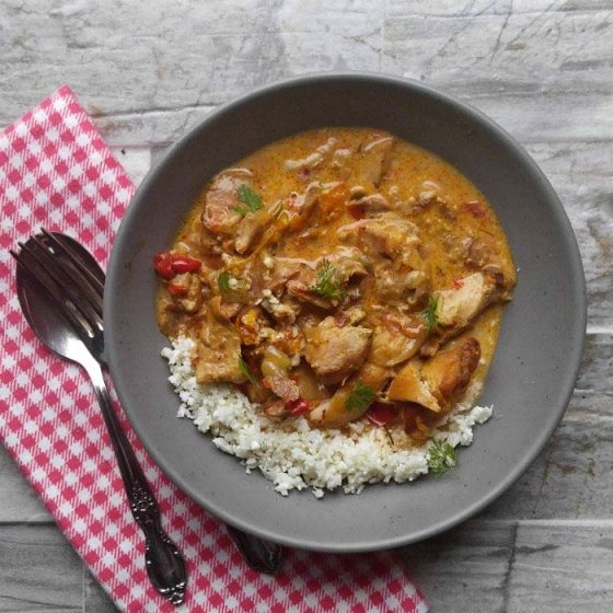Crock Pot Curried Chicken Paleo and Whole30 Compliant
