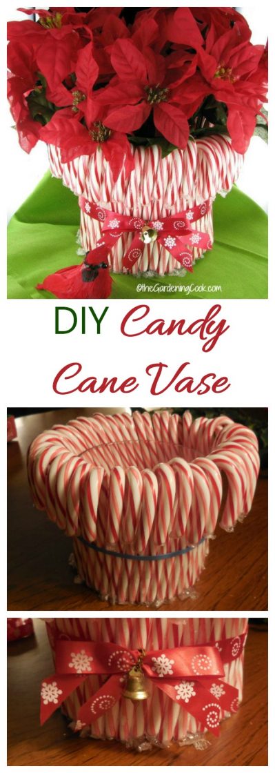 Diy Candy Cane Vase Easy Holiday Decor Project