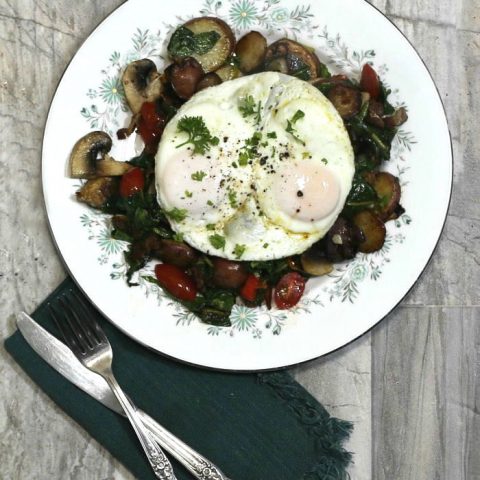 Swiss chard breakfast skillet
