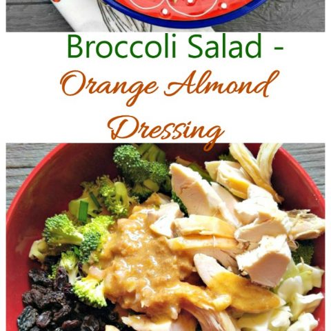 Broccoli Salad with Orange Almond Dressing