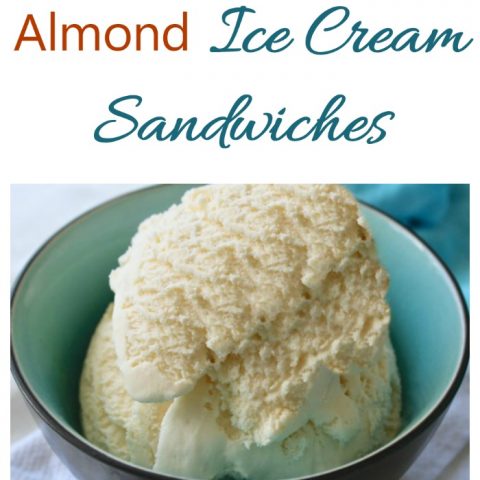 Almond Ice Cream Sandwich Cookies