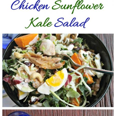 Hearty Chicken Sunflower Kale Salad
