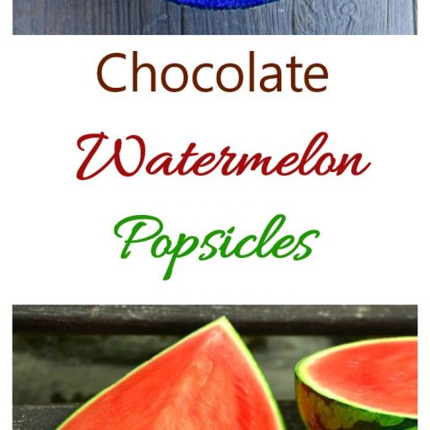 Chocolate Watermelon Popsicles