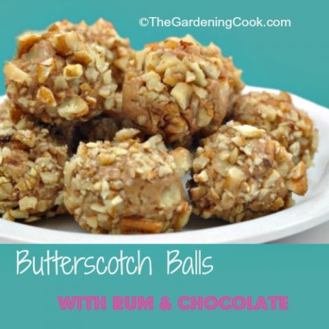 Butterscotch Balls with Rum and Chocolate