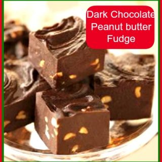 Easy Dark Chocolate Peanut Butter Fudge