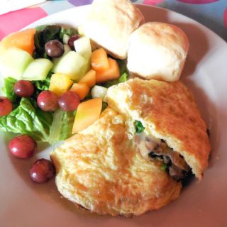 Mushroom and Caramelized Onion Omelette