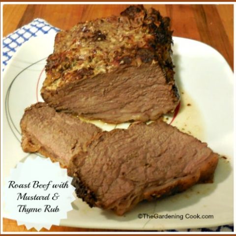 Roast Beef with Mustard and Thyme