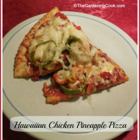 Hawaiian Chicken Pineapple and Mixed Peppers Pizza