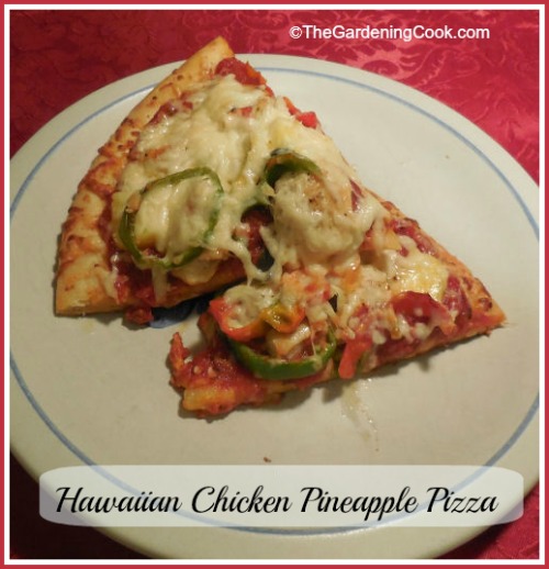 Hawaiian Chicken Pineapple and Mixed Peppers Pizza