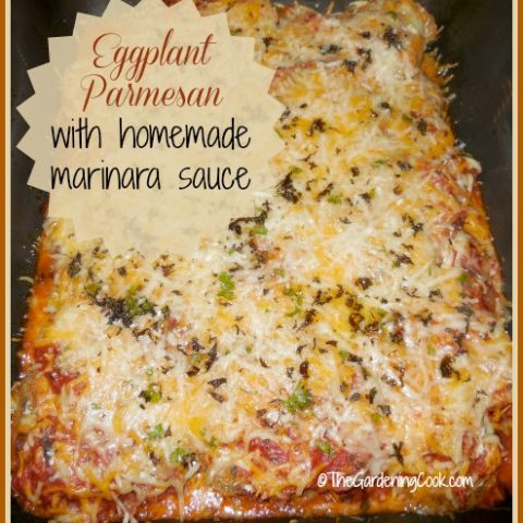 Eggplant Parmesan with Home Made Marinara Sauce