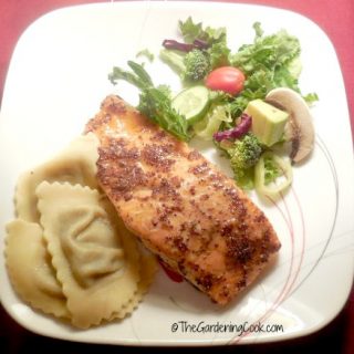 Baked Salmon with Maple Syrup and Mustard