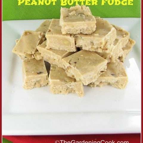Vegan Peanut Butter Walnut Fudge