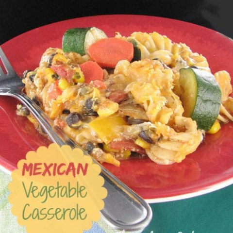 Mexican Vegetable Casserole with Black Beans