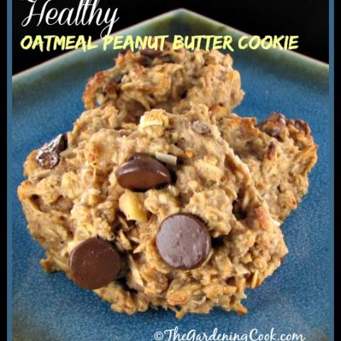 Healthy Peanut Butter Oatmeal Cookie Recipe