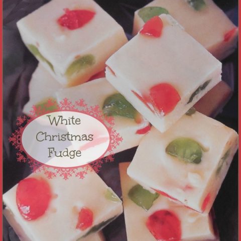 White Chocolate Mosaic Fudge