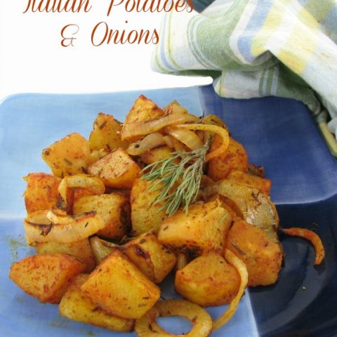 Roasted Italian Potatoes and Onions