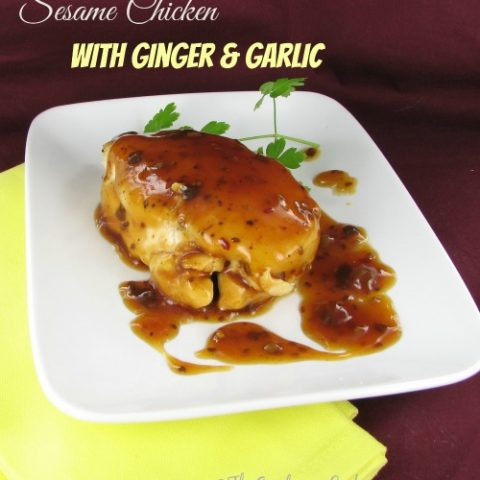 Toasted Sesame Chicken with Ginger and Garlic