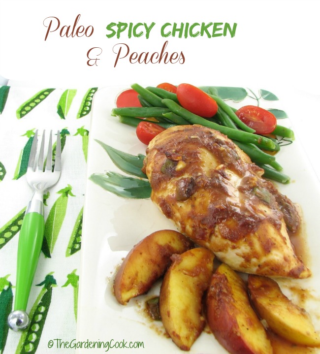 Spicy Paleo Chicken and Peaches