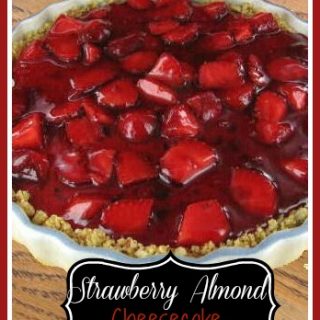 Strawberry Almond Cheesecake with Glaze Topping