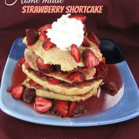 Strawberry Shortcake with Whip Cream Topping