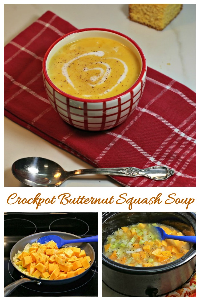 Crockpot butternut squash soup