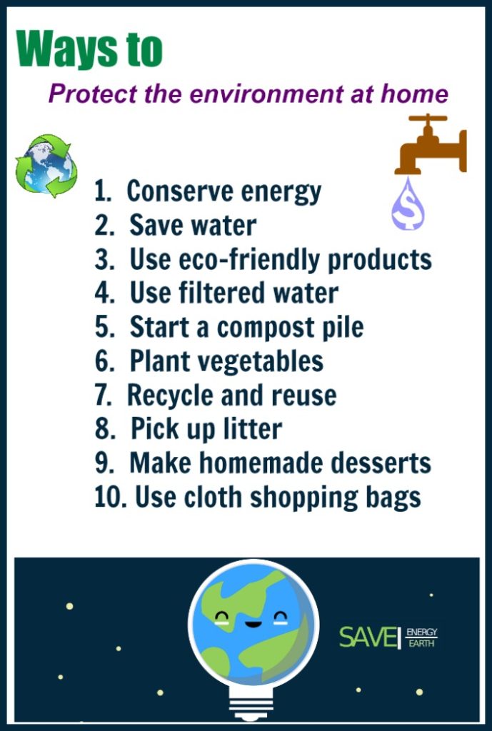 Top 10 Ways To Protect The Environment Save Our Environment At Home