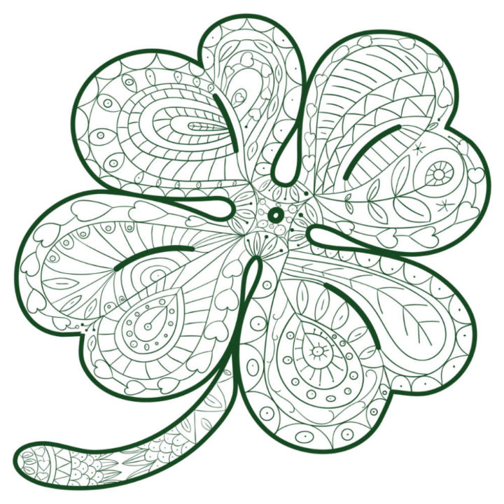 Shamrock Coloring Sheet
