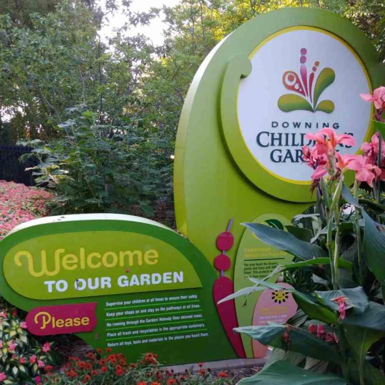 Signs for the Downing Children's Garden at Botanica - The Wichita Gardens.