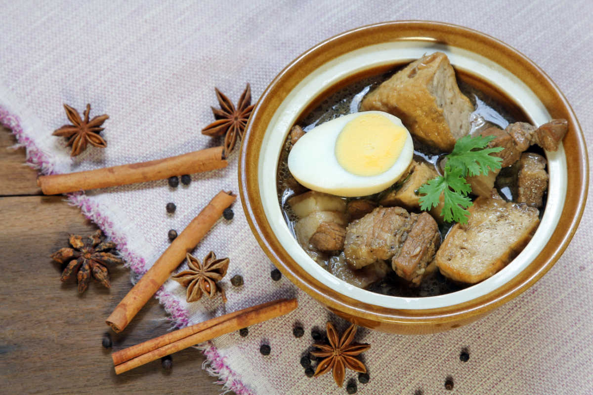 Pork stew made with Chinese five spice.